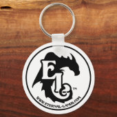 EL logo-B&W — Sleutelhanger (Voorkant)