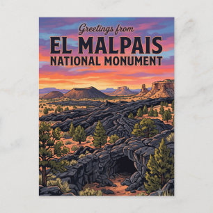 El Malpais National Monument New Mexico Briefkaart