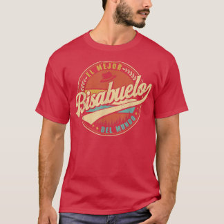 El Mejor Bisabuelo Del Mundo Mannen Retro Dec T-shirt