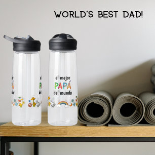 El mejor Papá del mundo! Fun Whimsy Letters Waterfles