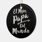El Mejor Papa Del Mundo Pap vaderdag Keramisch Ornament (Links)