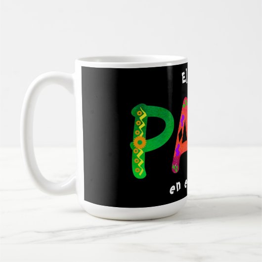 El mejor Papá en el mundo Bold Geometric Mok (Links)