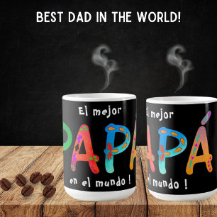 El mejor Papá en el mundo Bold Geometric Mok