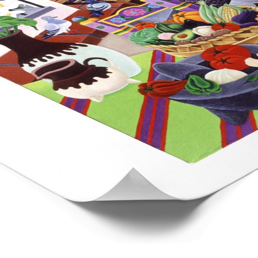 El Mercado Poster (Hoek)