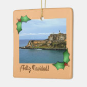El Morro Guarding San Juan Bay Custom Keramisch Ornament (Links)