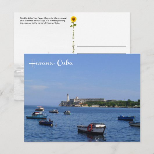 El Morro, Havana, Cuba - briefkaart (Voorkant / Achterkant)