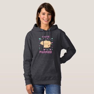 El mundo kawaii de los perritos hoodie