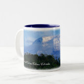 El Nevado del Tolima Colombia Travel Mug Tweekleurige Koffiemok (Voorkant links)