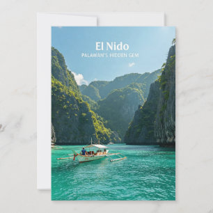 El Nido: Palawan's verborgen juweel Feestdagenkaart