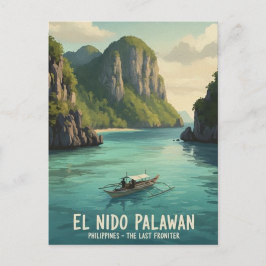 El Nido Philippines Travel Briefkaart (Voorkant)