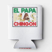 El Papa Mas Chingon Funny Spanish and Mexican Dad Blikjeskoeler (Achterkant)