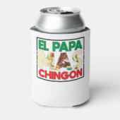 El Papa Mas Chingon Funny Spanish and Mexican Dad Blikjeskoeler (Blikje Achterkant)