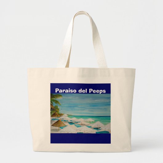 El Parisio, Paraiso del Peeps Grote Tote Bag (Voorkant)
