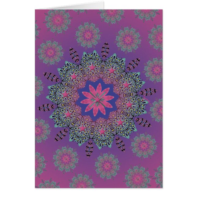 El Paseo Pink Dawn Blank Card (Voorkant)