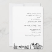 El Paso Mariage Elégante Skyline Invitation (Devant)