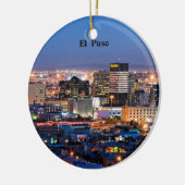 El Paso, Texas bij nacht Keramisch Ornament (Links)