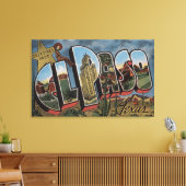 El Paso, Texas, grote letterscènes Canvas Afdruk (Insitu (Woonkamer))