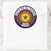El Paso, Texas Ronde Sticker (Tas)