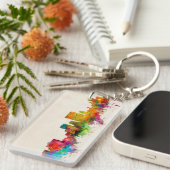 El Paso Texas Skyline Cityscape Sleutelhanger (Voorkant Rechts)