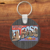 El Paso Texas Sleutelhanger (Voorkant)