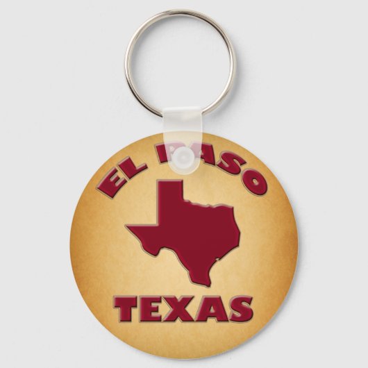 EL PASO, TEXAS SLEUTELHANGER (Voorkant)