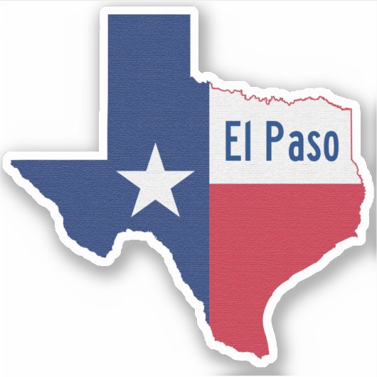 El Paso Texas Sticker (Voorkant)