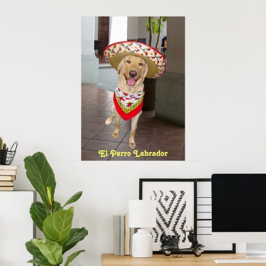 El Perro Poster (Thuiskantoor)