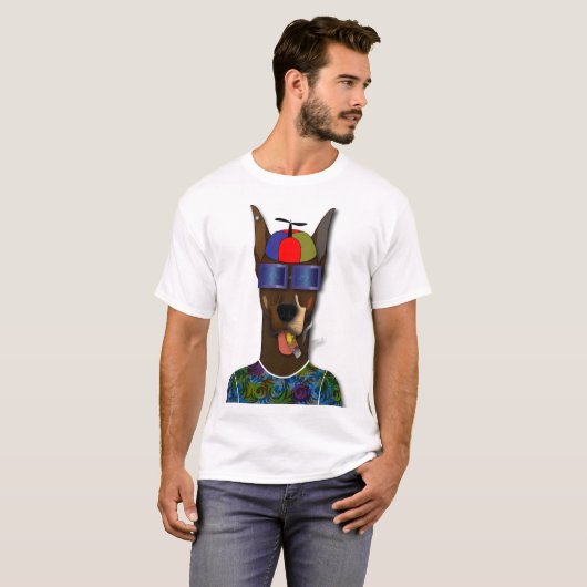El Pinscher Does Carnaval T-shirt (Voorkant volledig)