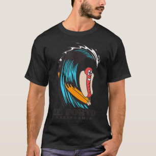 El Porto California Surfen Hot Dog T-shirt