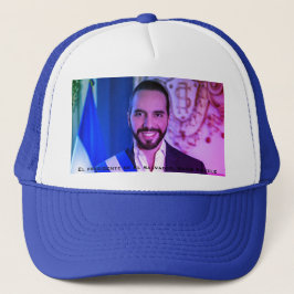 El presidente de El Salvador, Nayib Bukele Trucker Pet