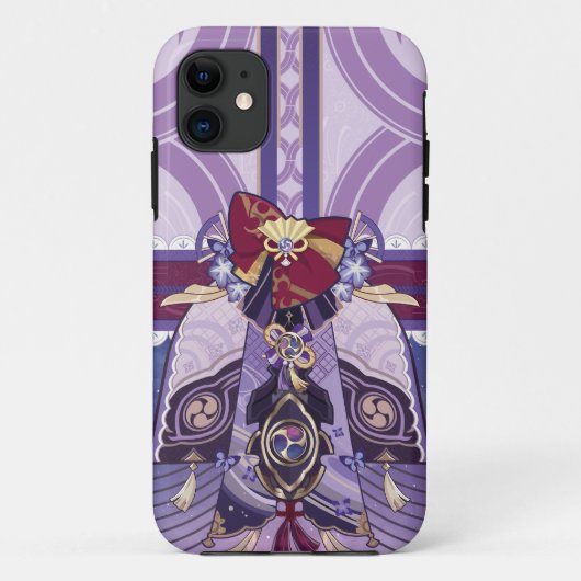 El Raiden Shogun Genshin Impact Telefoon Case (Achterkant)
