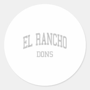 El Rancho High School heeft Pico Rivera Ca Retro S Ronde Sticker