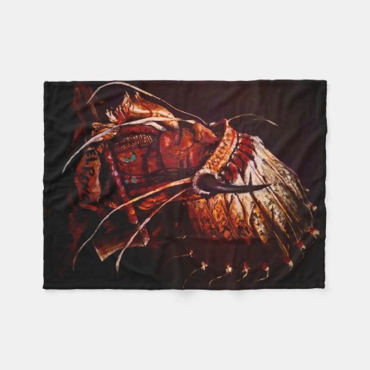 "El Reno Chief" Fleece Blanket (Voorkant (Horizontaal))