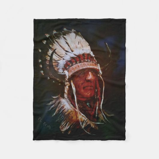 "El Reno Chief" Fleece Blanket (Voorkant)