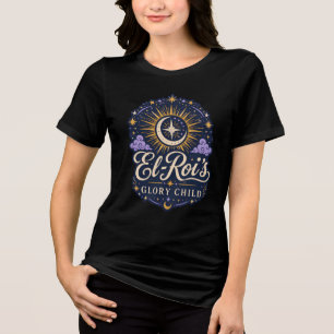 El Roi's Glory Child Christelijk Ontwerp op basis Tri-Blend Shirt