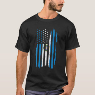 El Salvador American Salvadorian Flag Pride Patrio T-shirt