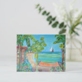 El Salvador Beach Painting - Carte postale (Debout devant)