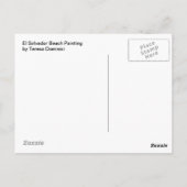 El Salvador Beach Painting - Carte postale (Dos)