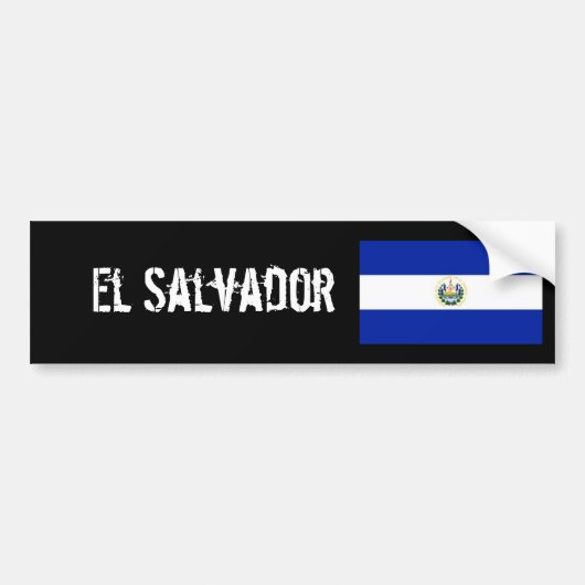 El Salvador-bumpersticker Bumpersticker (Voorkant)
