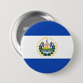 El Salvador-Button Ronde Button 7,6 Cm (Voorkant /achterkant)