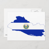 El Salvador Carte du drapeau SV (Devant / Derrière)