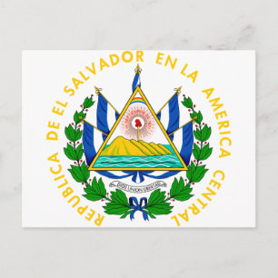 El Salvador Coat of arms SV Briefkaart