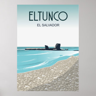 El Salvador El Tunco | Poster Vintage voyage