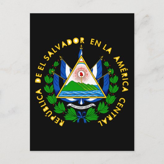 el salvador emblem briefkaart (Voorkant)