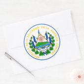 el salvador emblem classic round sticker (Envelop)