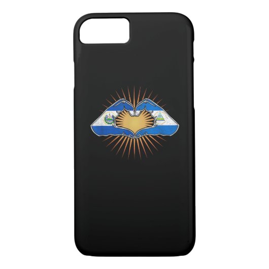 El Salvador en Nicaragua hart handen Case-Mate iPhone Case (Achterkant)
