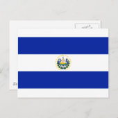 El Salvador Flag Briefkaart (Voorkant / Achterkant)