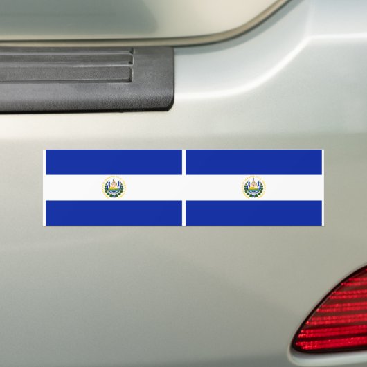 El Salvador Flag Bumpersticker (Op auto)