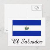 El Salvador Flag Design Briefkaart (Voorkant / Achterkant)