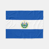 El Salvador Flag Fleece Deken (Voorkant (Horizontaal))